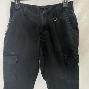 Five Star General Cargo Joggers High Waist Pockets Cotton Womens Size S Black